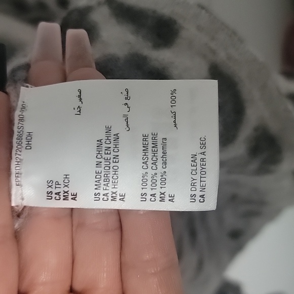 Cashmere leapord print cardigan - Picture 3 of 3